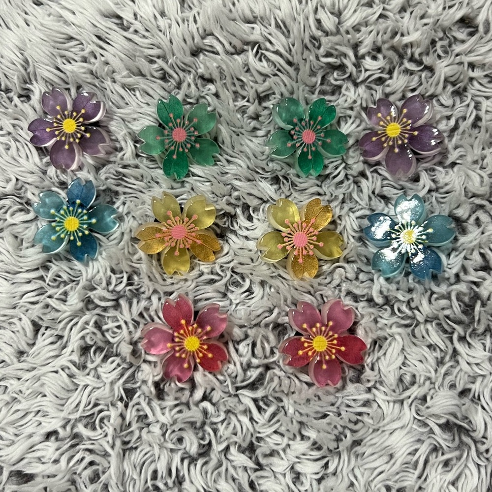 SOLD Flower Charms for Crocs 10pcs